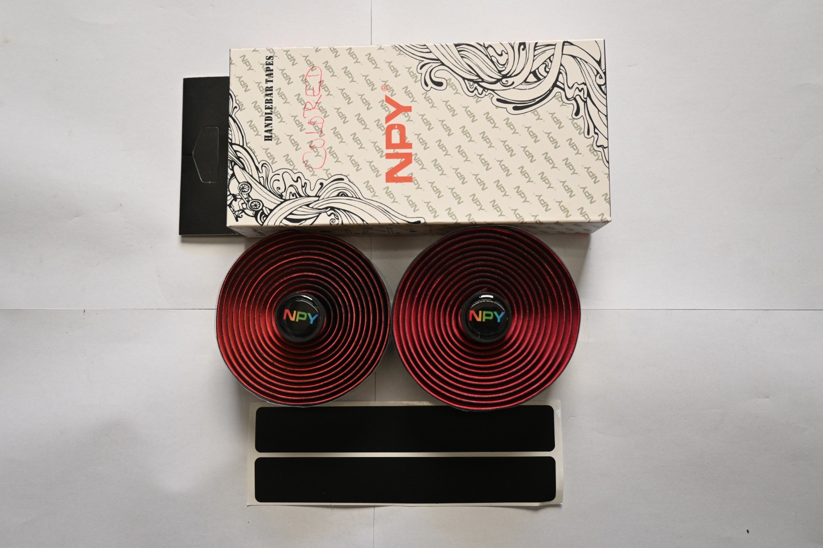 Road bike Handlebar Tape (red & black) - Image 2
